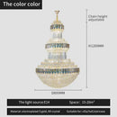 Luxury gold decorbites crystal chandelier for hotel and villa dining room