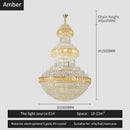 Luxury gold decorbites crystal chandelier for hotel and villa dining room