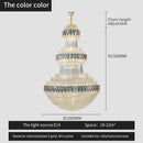 Luxury gold decorbites crystal chandelier for hotel and villa dining room