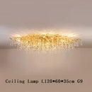 Luxury gold crystal chandelier living room branching droplet light
