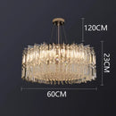 DecorBites™ Crystal Chandelier, Luxury Living Room & Bedroom Pendant Light