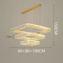 DecorBites™ Crystal Chandelier: Luxury Living Room & Bedroom Pendant Light