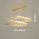 DecorBites™ Crystal Chandelier: Luxury Living Room & Bedroom Pendant Light