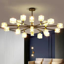 DecorBites™ Crystal Chandelier: Luxury Living Room & Bedroom Pendant Light