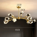 Luxury gold decorbites crystal chandelier for dining room