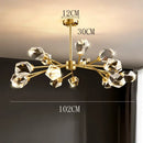 Luxury gold decorbites crystal chandelier for dining room