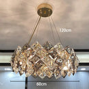 DecorBites™ Crystal Chandelier | Luxury Living Room Dining Light | Modern Ceiling Lamp