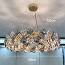 DecorBites™ Crystal Chandelier | Luxury Living Room Dining Light | Modern Ceiling Lamp