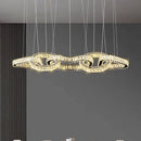 Modern gold decorbites crystal chandelier living room pendant light