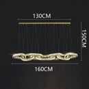 Modern gold decorbites crystal chandelier living room pendant light
