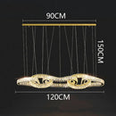 Modern gold decorbites crystal chandelier living room pendant light