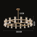 Modern gold decorbites crystal chandelier for living room dining room