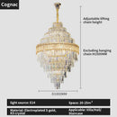 Modern gold decorbites crystal chandelier for living room lighting