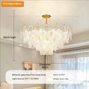 DecorBites™ Crystal Chandelier: Luxury Living Room Lighting for Elegant Home Decor