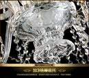 Luxury modern silver crystal chandelier living room light fixture