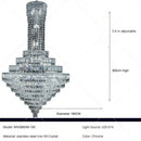 Modern luxury multi tiered crystal chandelier living room lighting