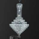 Modern luxury multi tiered crystal chandelier living room lighting