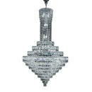 Modern luxury multi tiered crystal chandelier living room lighting