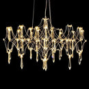 DecorBites™ Crystal Chandelier: Luxury Modern Starry Ceiling Light for Living Room, Bedroom, Restaurant
