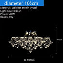 DecorBites™ Crystal Chandelier: Luxury Modern Starry Ceiling Light for Living Room, Bedroom, Restaurant