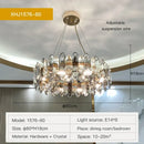 Luxury nordic gold decorbites crystal chandelier for living room