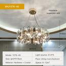 Luxury nordic gold decorbites crystal chandelier for living room