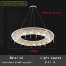 Luxury clear & red decorbites crystal chandelier for dining room