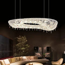 Luxury clear & red decorbites crystal chandelier for dining room