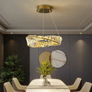 Golden spiral decorbites crystal chandelier for living room