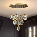 Modern gold decorbites crystal chandelier for dining room