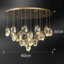 Modern gold decorbites crystal chandelier for dining room