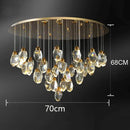 Modern gold decorbites crystal chandelier for dining room