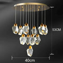 Modern gold decorbites crystal chandelier for dining room