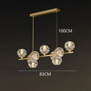 DecorBites™ Crystal Chandelier | Luxury Pendant Light for Living and Dining Room
