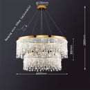 Luxury gold decorbites crystal chandelier for dining room
