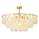 DecorBites™ Crystal Chandelier: Modern Brass Luxury for Living Room & Bedroom