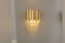 Modern gold crystal chandelier for dining room geometric design