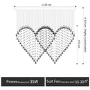 DecorBites™ Crystal Chandelier: Modern Dining Table & Bar Lamp for Bedroom & Dining Room Lighting