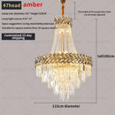 Modern gold luxury decorbites crystal chandelier living room light