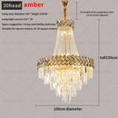 Modern gold luxury decorbites crystal chandelier living room light