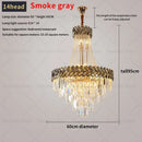 Modern gold luxury decorbites crystal chandelier living room light