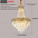 Modern gold luxury decorbites crystal chandelier living room light