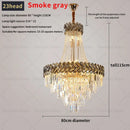 Modern gold luxury decorbites crystal chandelier living room light