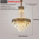 Modern gold luxury decorbites crystal chandelier living room light