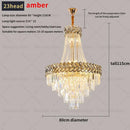 Modern gold luxury decorbites crystal chandelier living room light