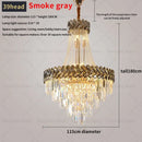 Modern gold luxury decorbites crystal chandelier living room light