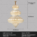 Modern gold decorbites crystal chandelier staircase lighting