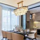 Modern gold decorbites crystal chandelier for dining room