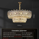 Modern gold decorbites crystal chandelier for living room