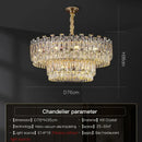 Modern gold decorbites crystal chandelier for living room